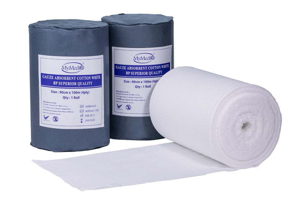 Gauze Roll Plain 90cm x 5m