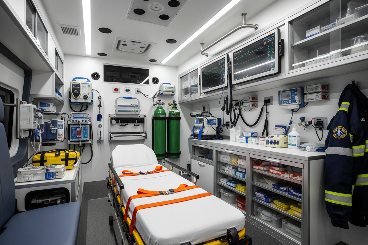 in the ambulance